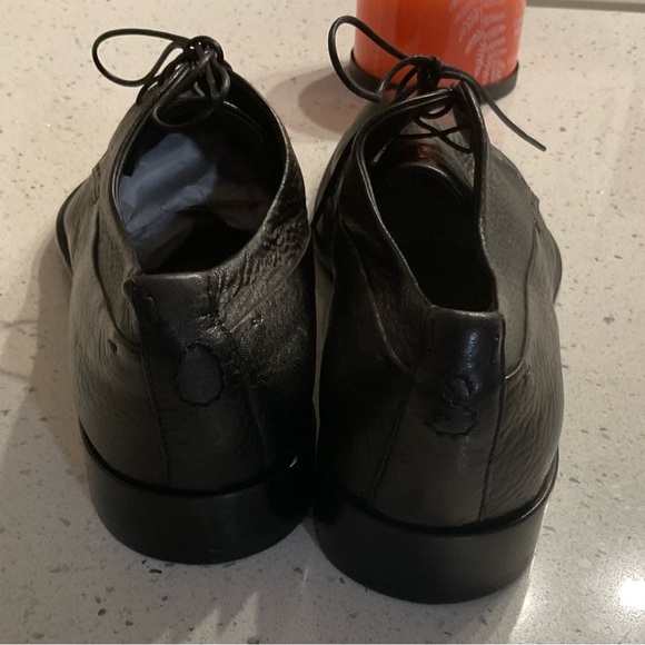 Elegant Black Leather Men's Oxfords - Picture 5 of 8